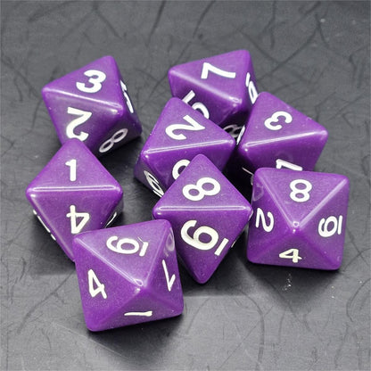 Pack of Purple 20mm D8 Dice