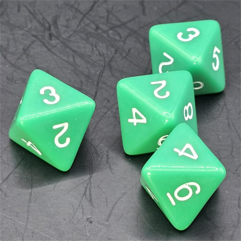 Pack of Green 20mm D8 Dice