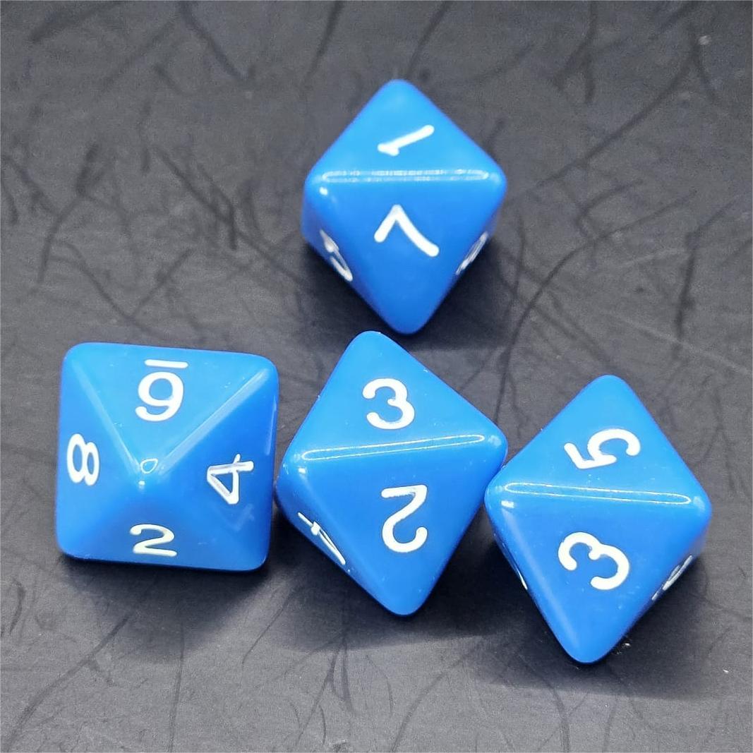 Pack of Blue 20mm D8 Dice