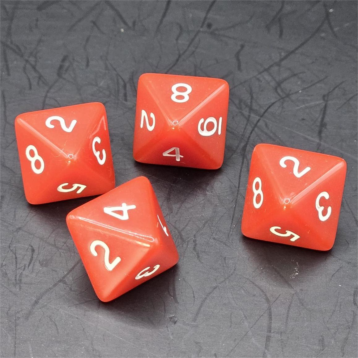 Pack of Red 20mm D8 Dice