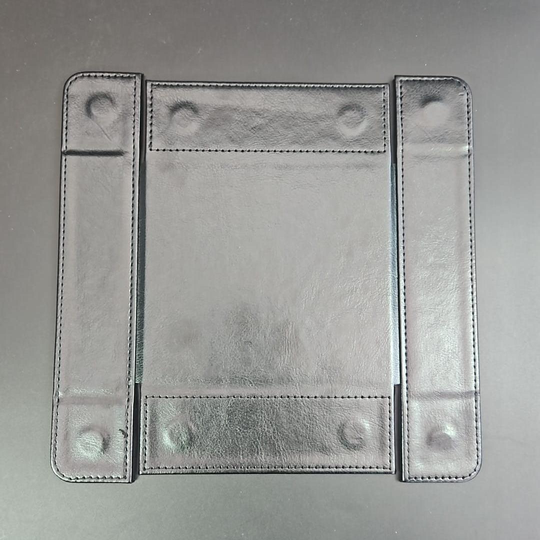 Chaos Black Square Magnetic DiceTray with PU Leather backing