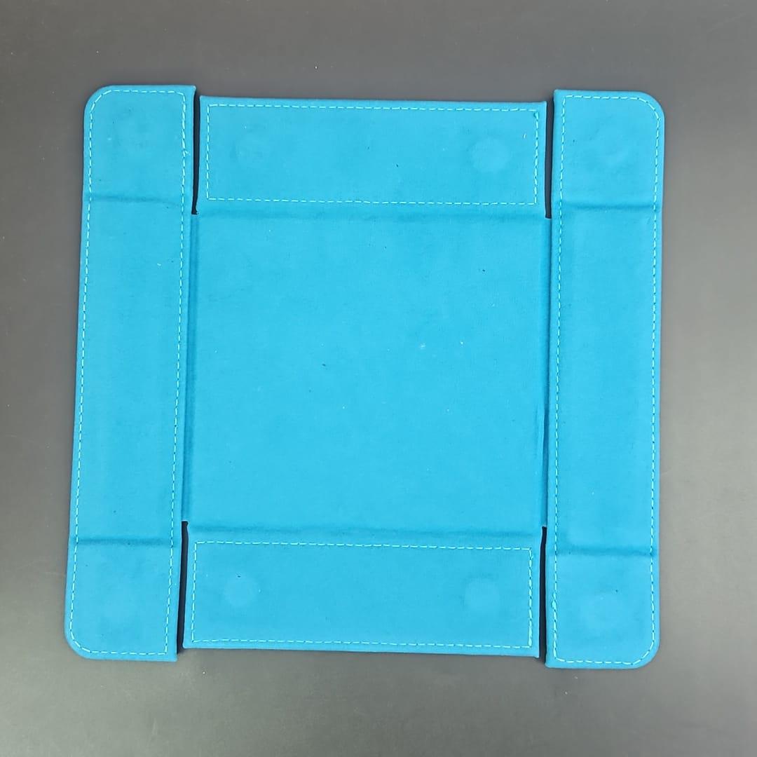 Ultra Blue Square Magnetic Dice Tray with PU Leather backing (Copy)
