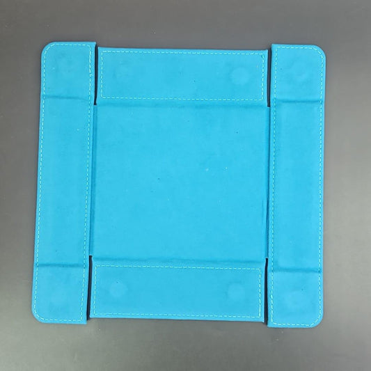 Ultra Blue Square Magnetic Dice Tray with PU Leather backing (Copy)