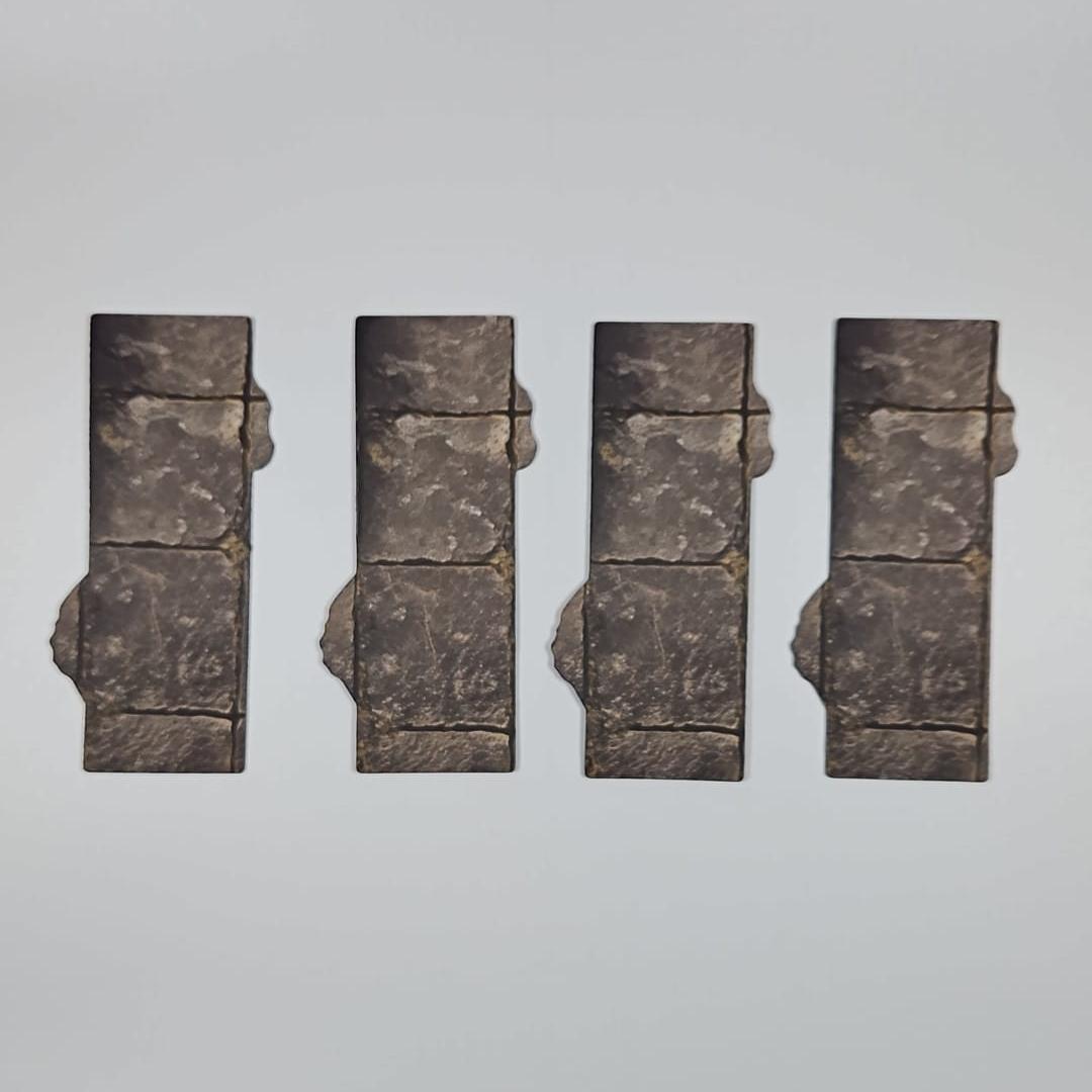 16 Piece 40k 11th Edition Double sided Neoprene Objective Markers Competitive Edition - Paved City Set