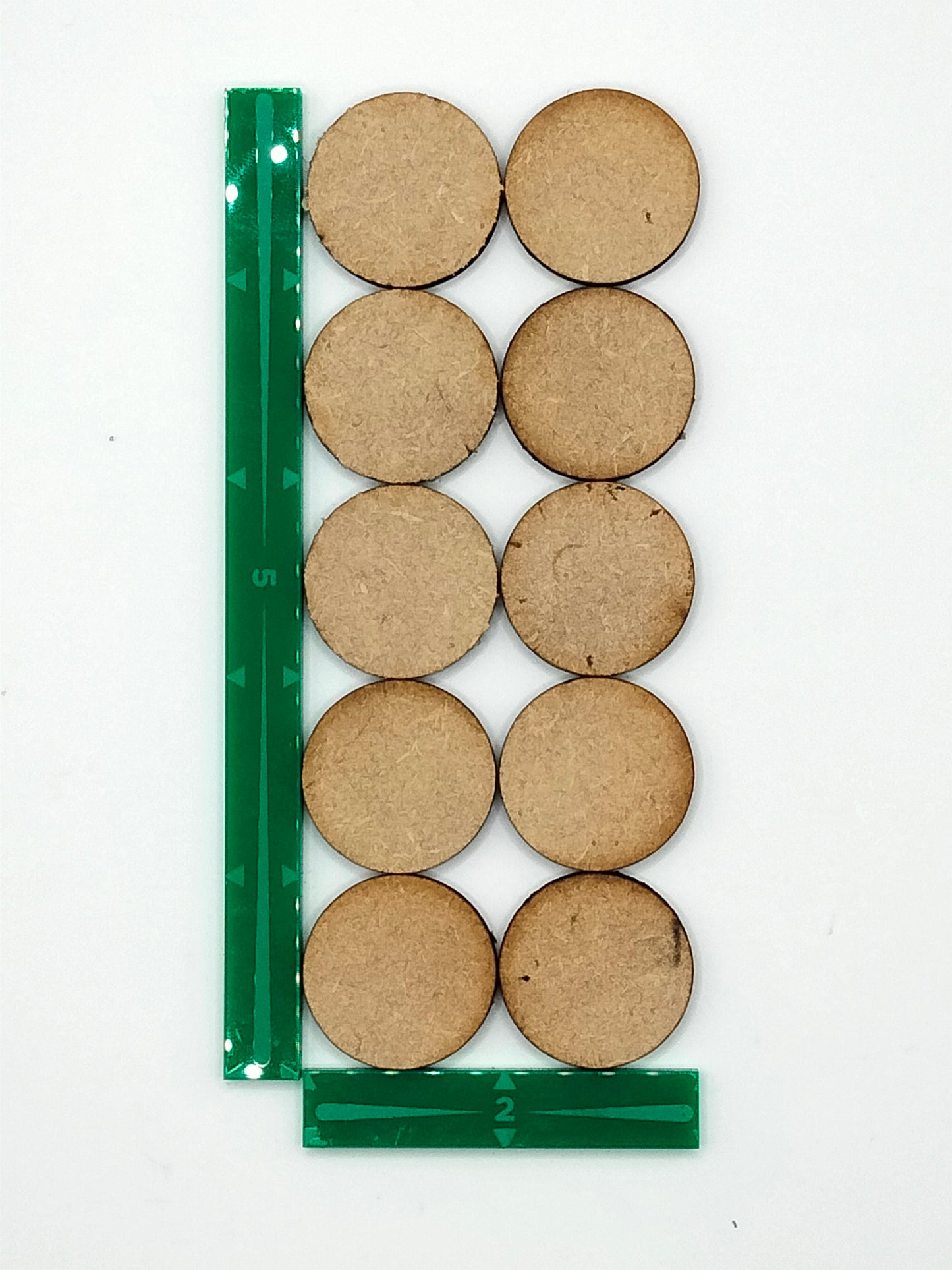 25mm Wooden Round Wargaming Miniature Bases