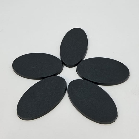 60mm x 35mm Oval Wargaming Miniature Bases