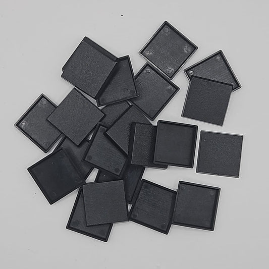 25mm Square Wargaming Miniature Base Packs