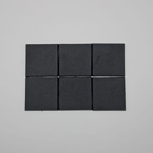 50mm Square Wargaming Miniature Base Pack of 10 6