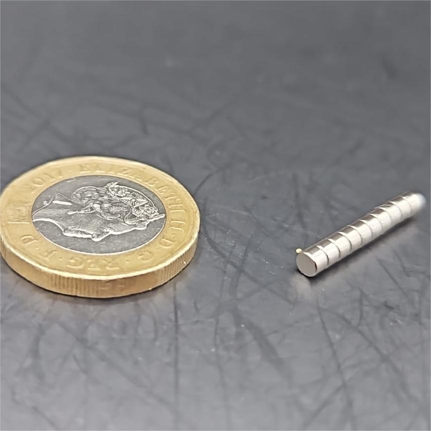 3mm Diameter 2mm thick Round N52 Magnets for Miniatures and Bases