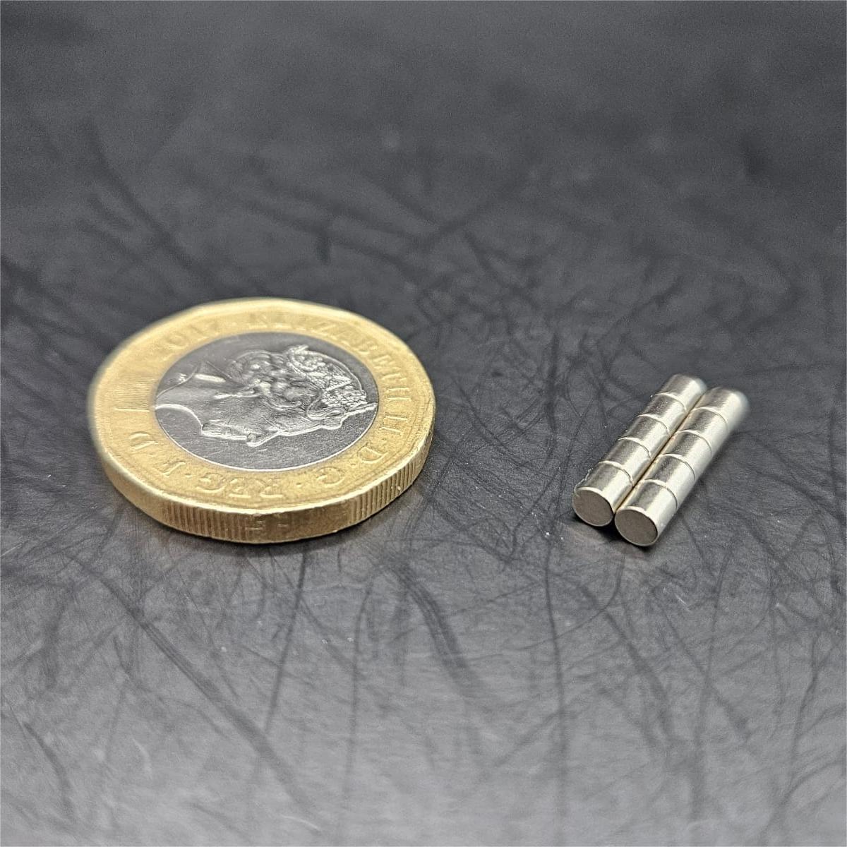 3mm Diameter 3mm thick Round N52 Magnets for Miniatures and Bases