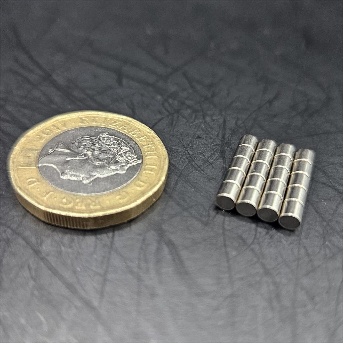 3mm Diameter 3mm thick Round N52 Magnets for Miniatures and Bases
