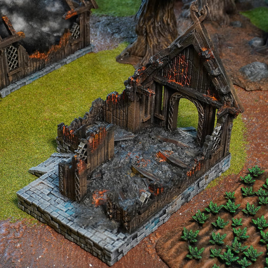 Ruined villagers house