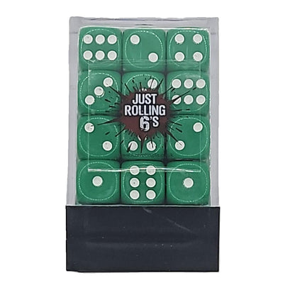 Box of 36 Green 12mm D6 Dice for Wargaming, Board games and other tabletop games