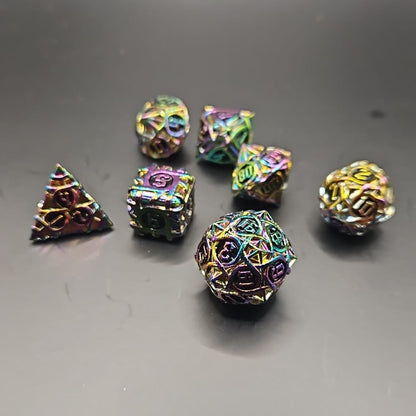 Colour Changing Metallic D&D Dice Set