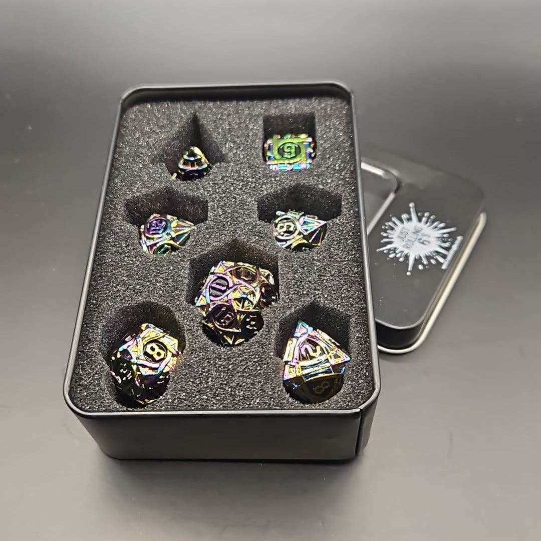 Colour Changing Metallic D&D Dice Set