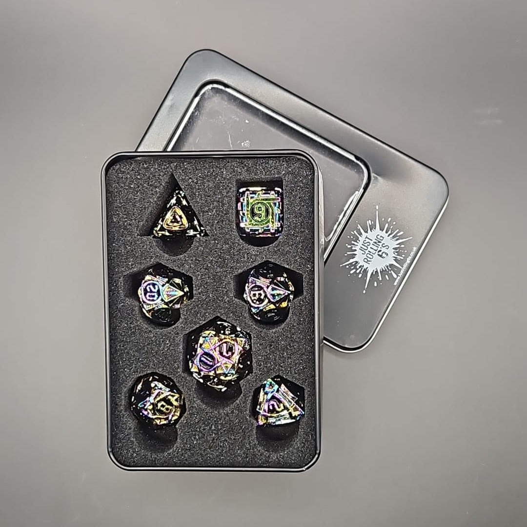 Colour Changing Metallic D&D Dice Set