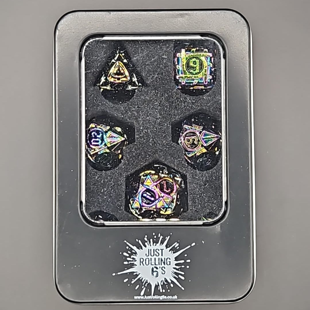Colour Changing Metallic D&D Dice Set