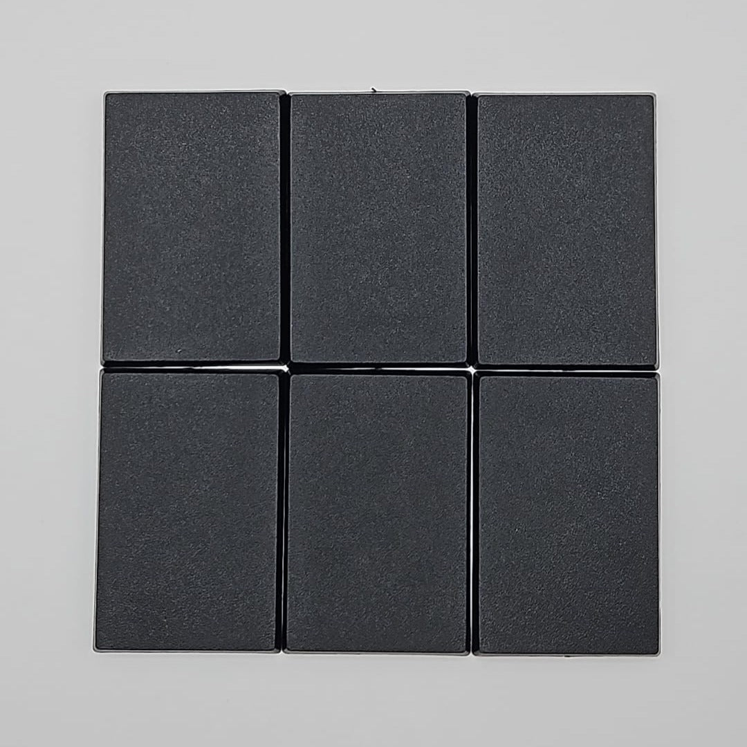 50mm x 75mm Rectangular Wargaming Miniature Bases Pack of 6