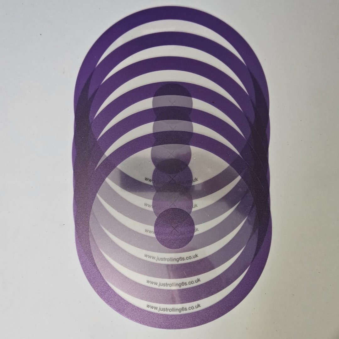 Set of 6 Purple Wargaming Objectives Useable in Warhammer 40k V2