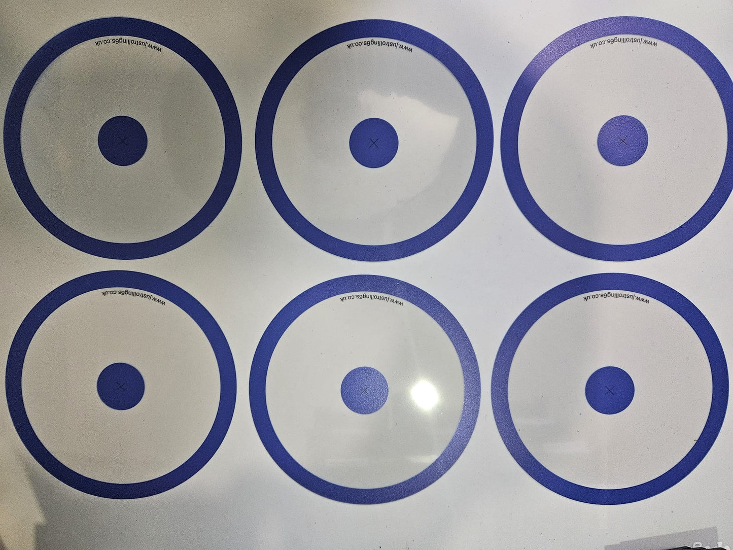 Set of 6 Blue Wargaming Objectives Useable in Warhammer 40k V2