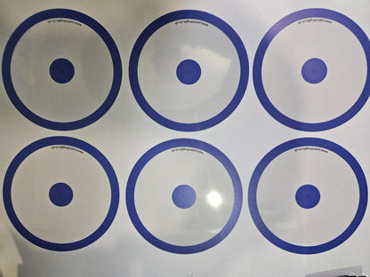 Set of 6 Blue Wargaming Objectives Useable in Warhammer 40k V2
