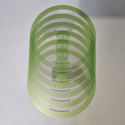 Set of 6 Lime Green Wargaming Objectives Useable in Warhammer 40k V2