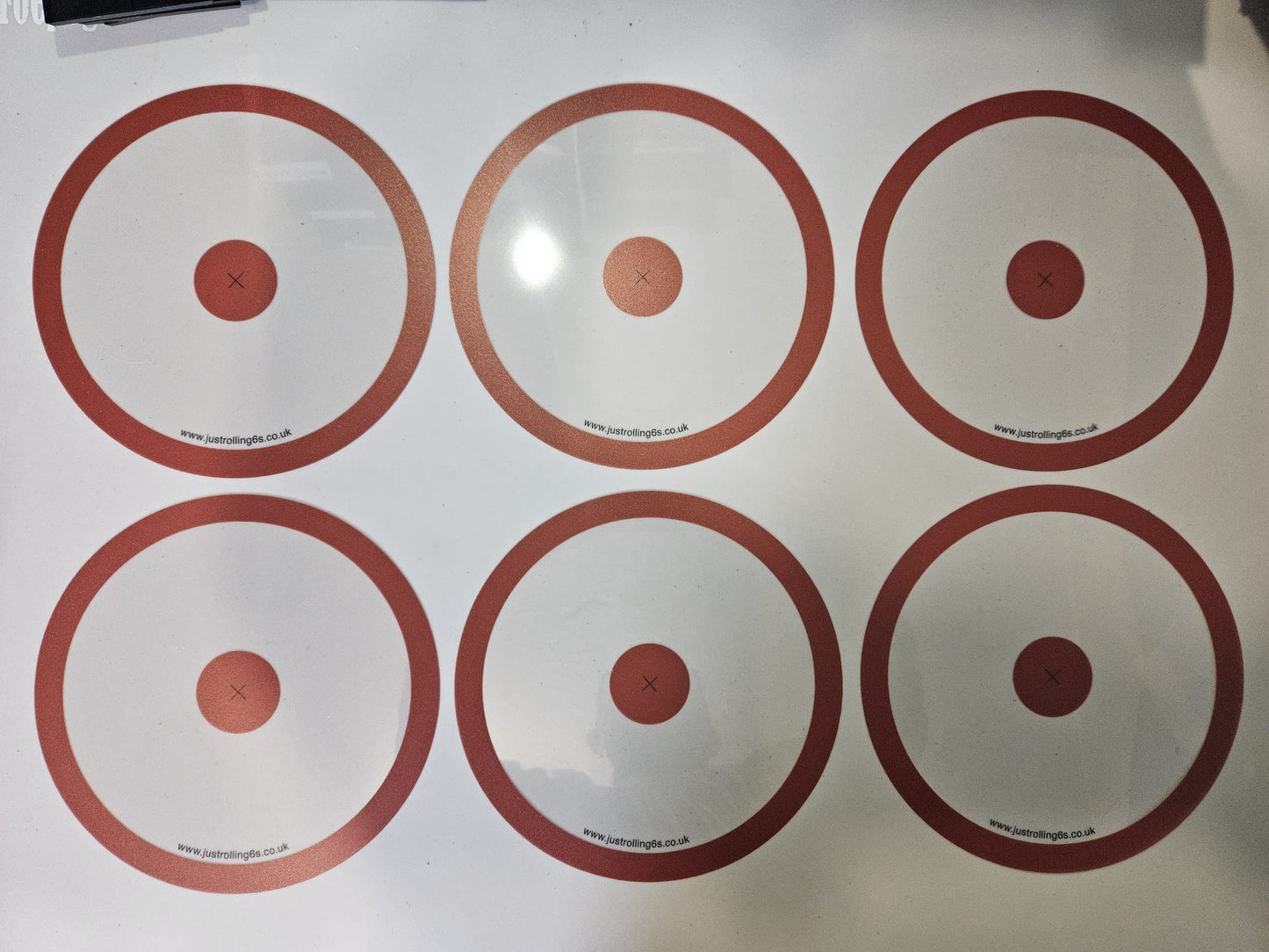Set of 6 Red Wargaming Objectives Useable in Warhammer 40k  V2