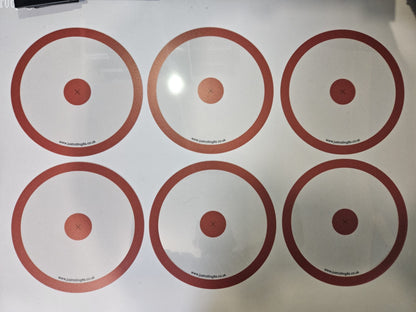 Set of 6 Red Wargaming Objectives Useable in Warhammer 40k  V2