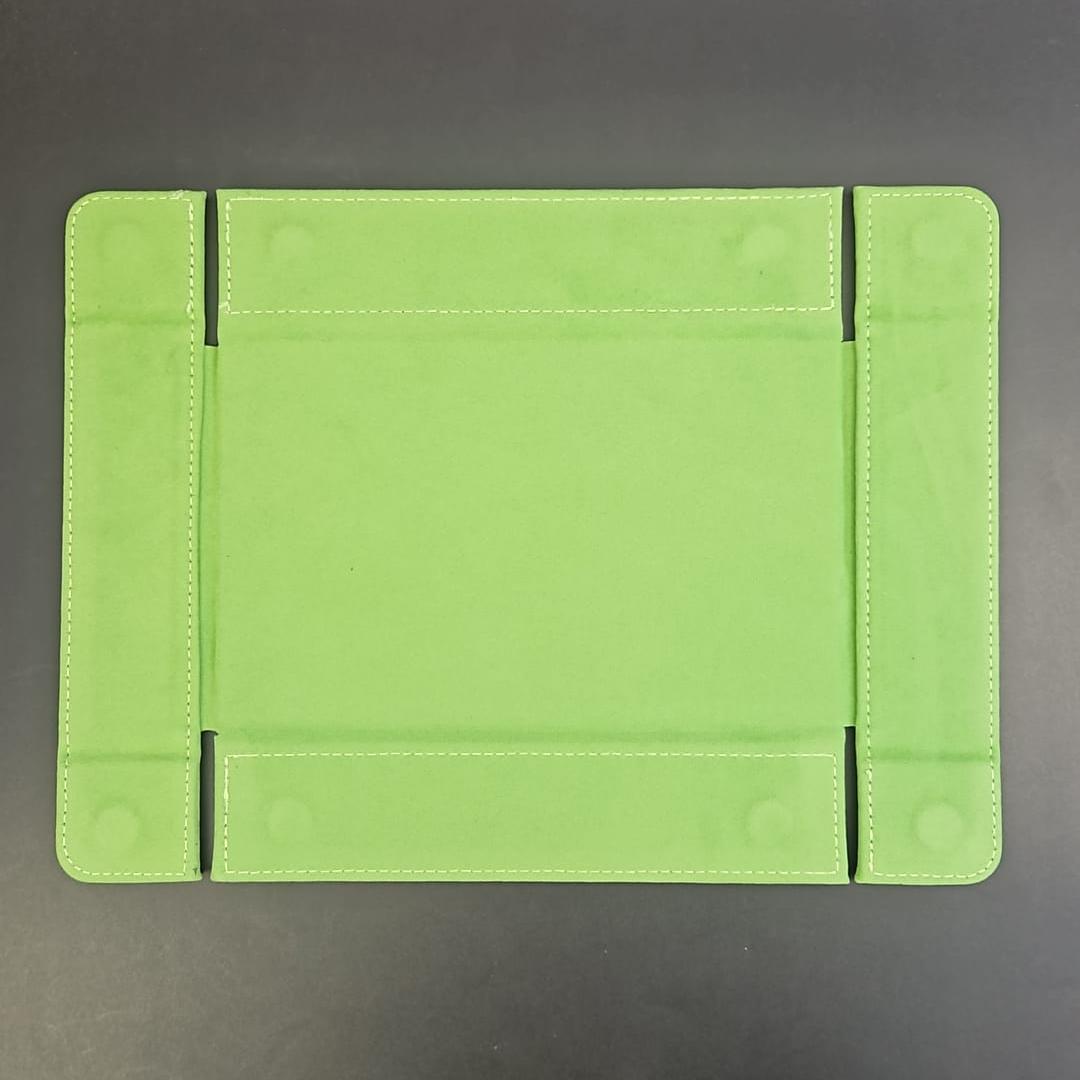 Gobbo Green Rectangular Magnetic Dice Tray with PU Leather backing