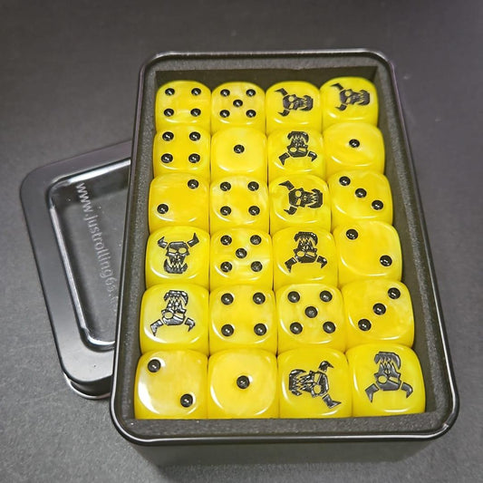 Pack of 16mm Ard Ork Warboss Rounded Edge Dice