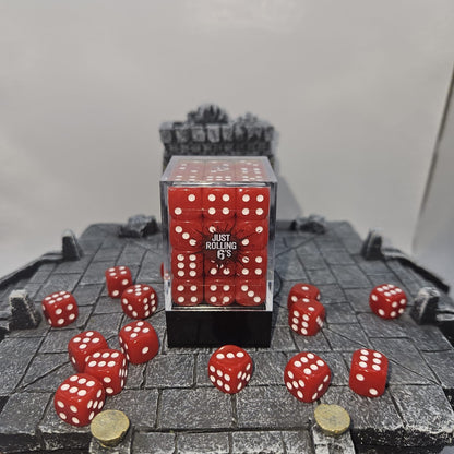 Box of 36 Red 12mm D6 Dice for Wargaming, Board games and other tabletop games