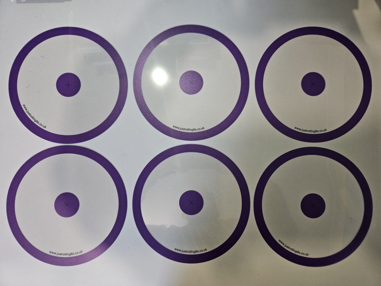 Set of 6 Purple Wargaming Objectives Useable in Warhammer 40k V2