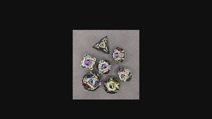 Colour Changing Metallic D&D Dice Set